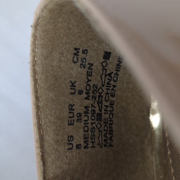 Soft Style Pleated Closed Toe Pumps Heel Shoe 8M Tan - Picture 7 of 13